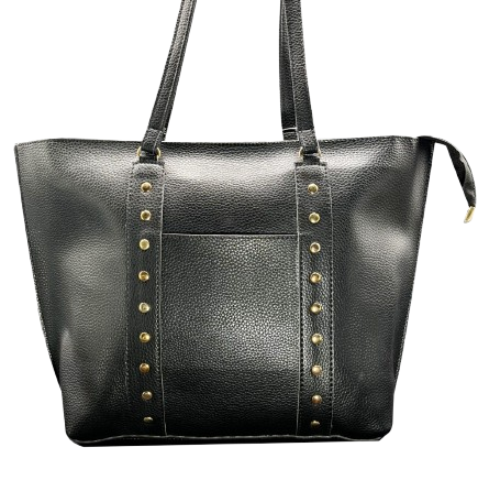 Black Tote with Golden Beads