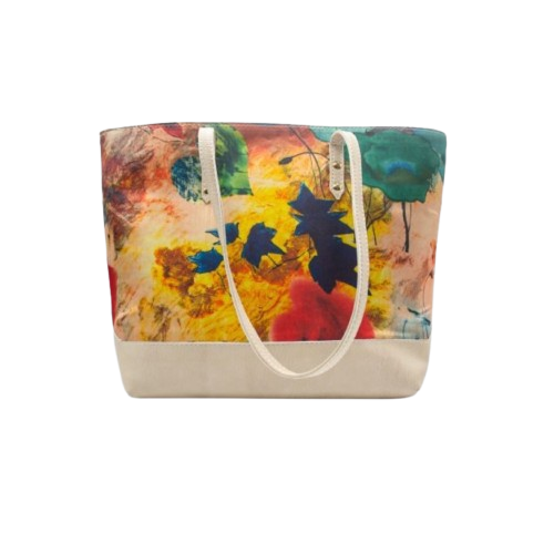Tote Print Leather Bag