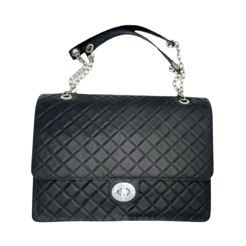Quilted Black Elegant Shoulder Bag