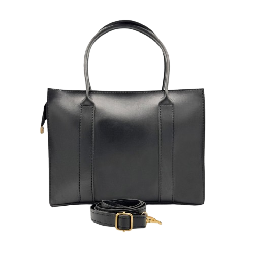 Drip Black Soft Shoulder Bag