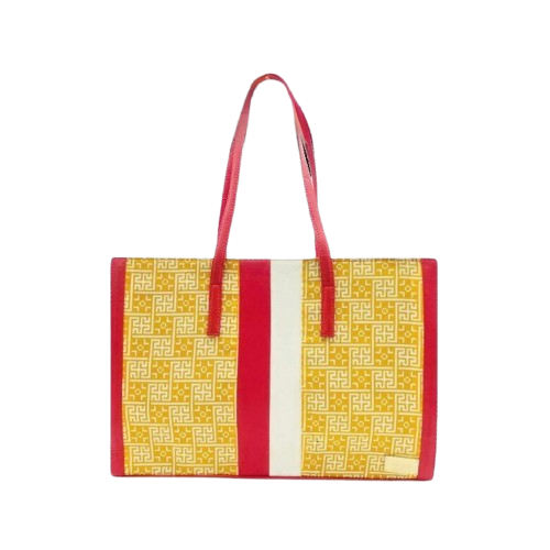 Eshma Printed Large Capacity Tote Bag Pink