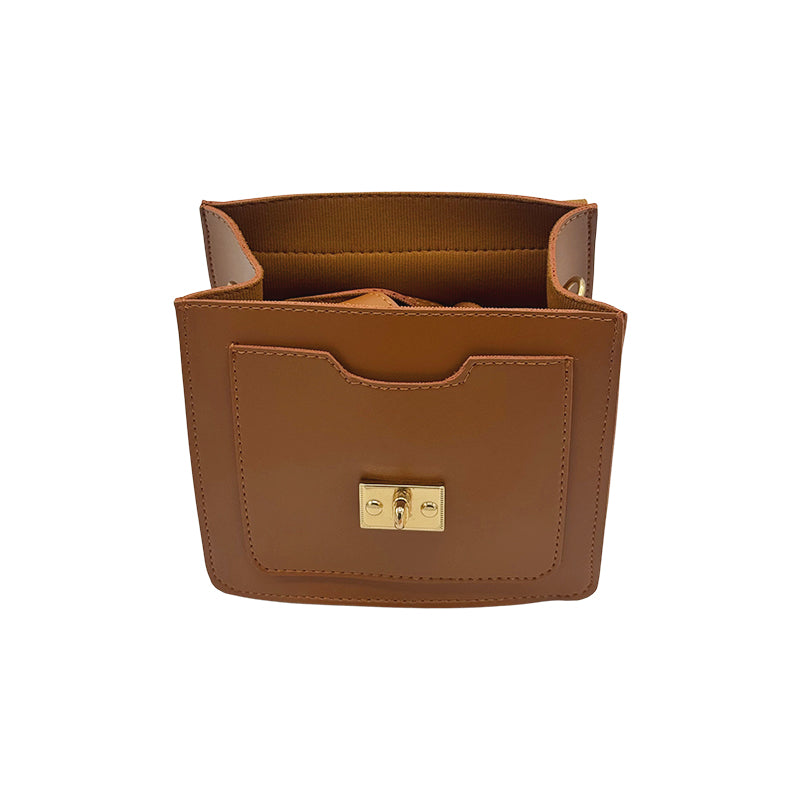 Aura brown soft hand bag