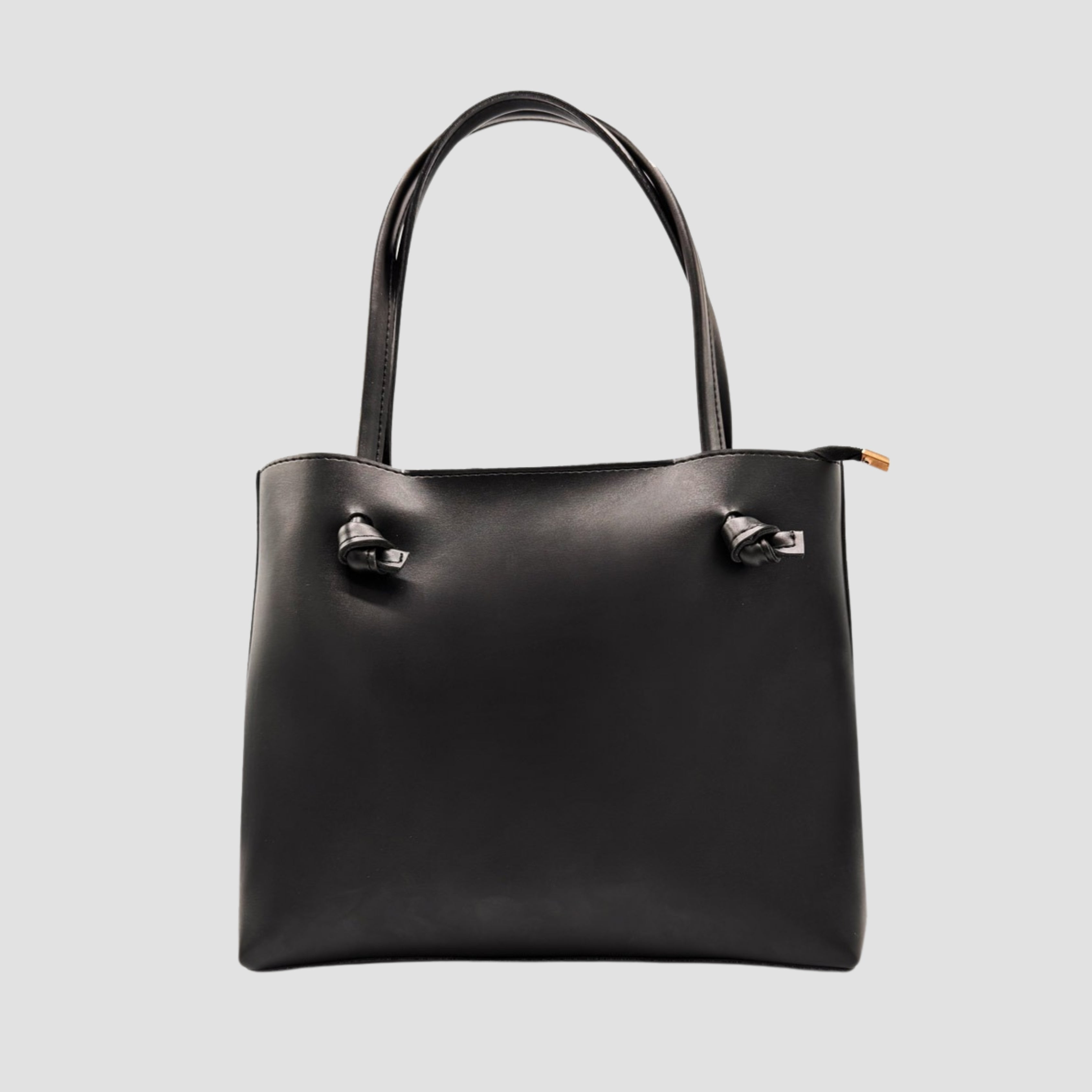 Knot Black Easy Tote Bag