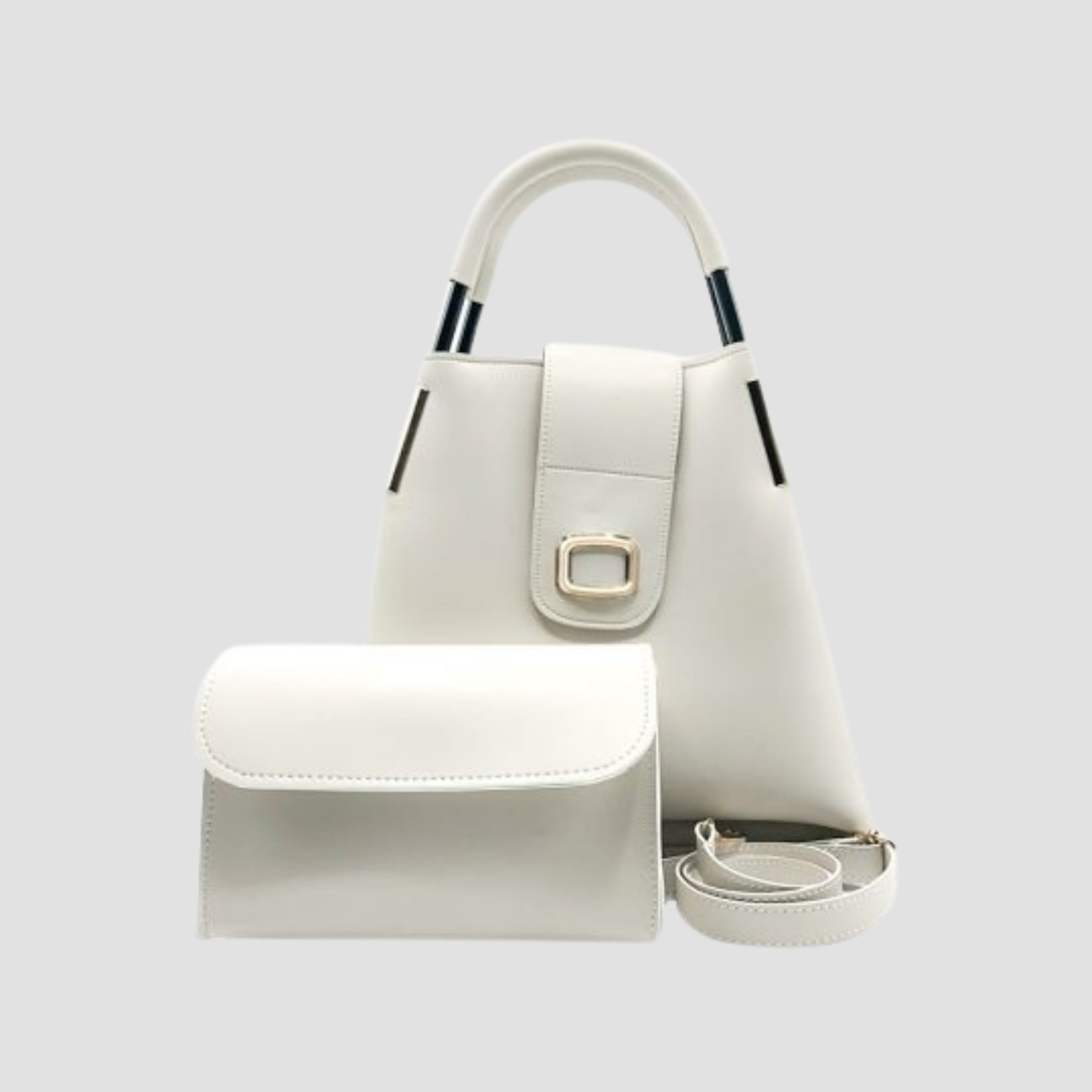 Modern Off-white Handbag