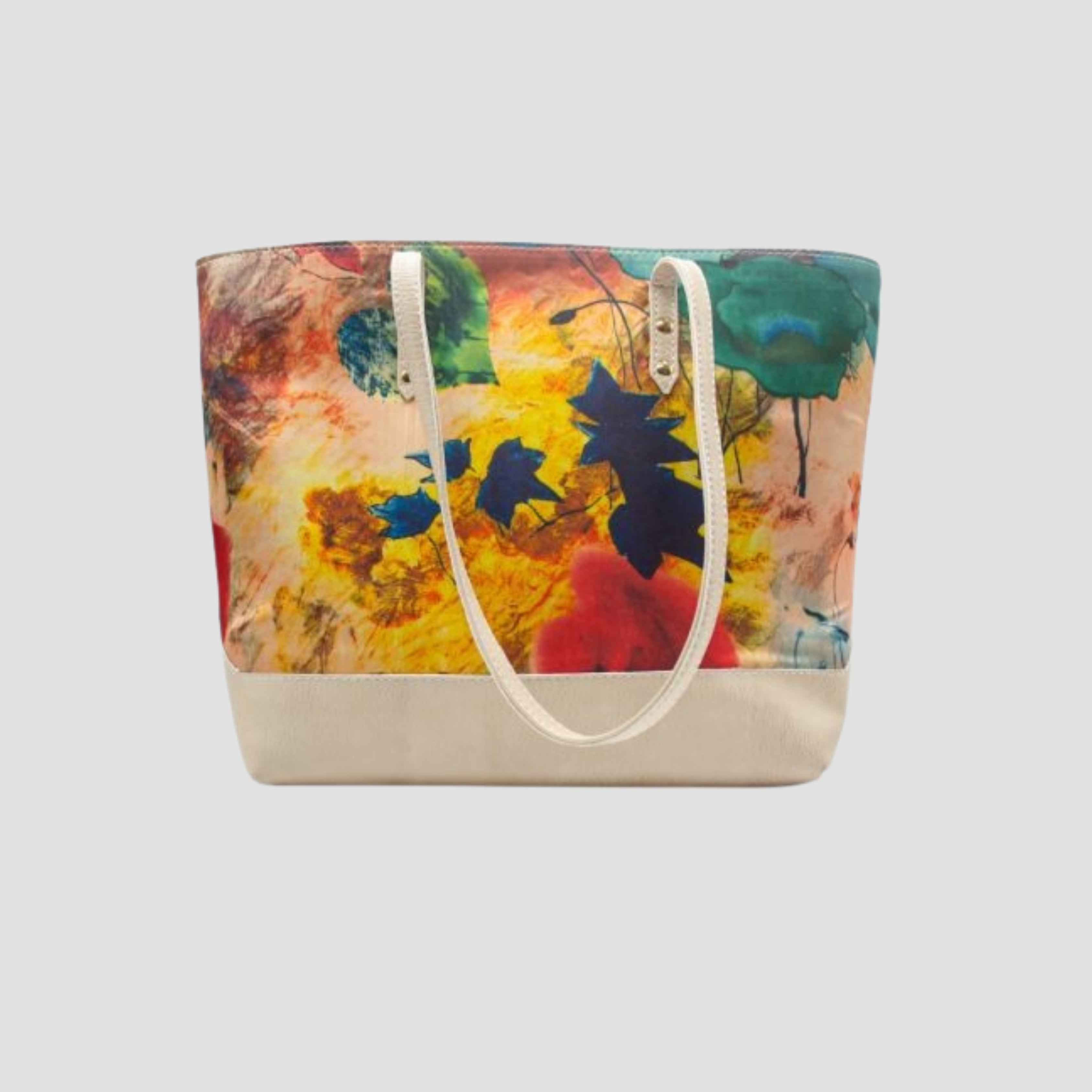 Tote Print Leather Bag