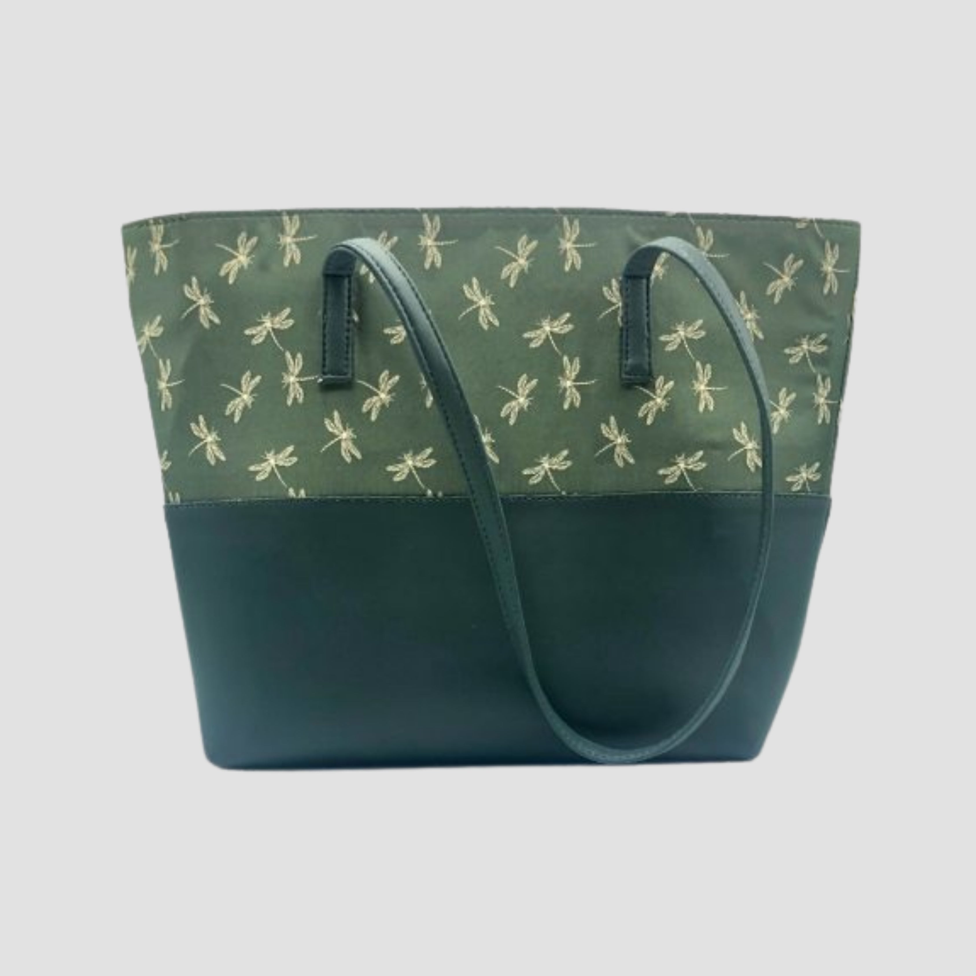 BROWN PRINTED TOTE