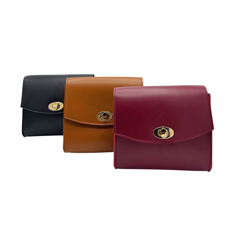 Duo Black Crossbody Bag