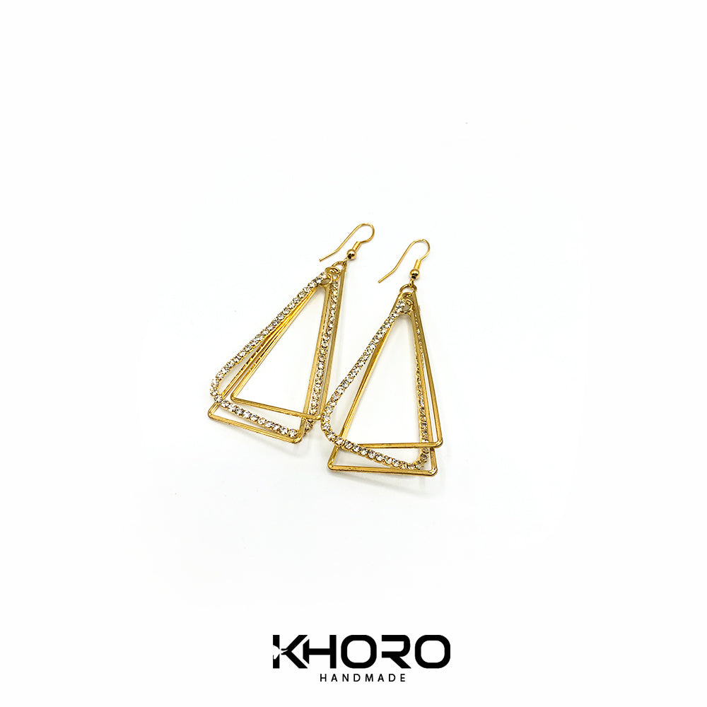 Long Triangle Earrings