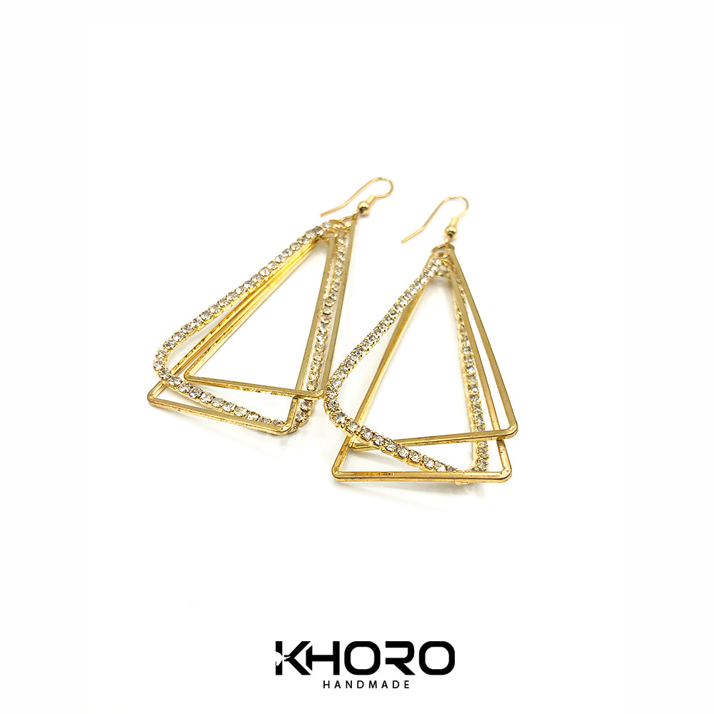 Long Triangle Earrings