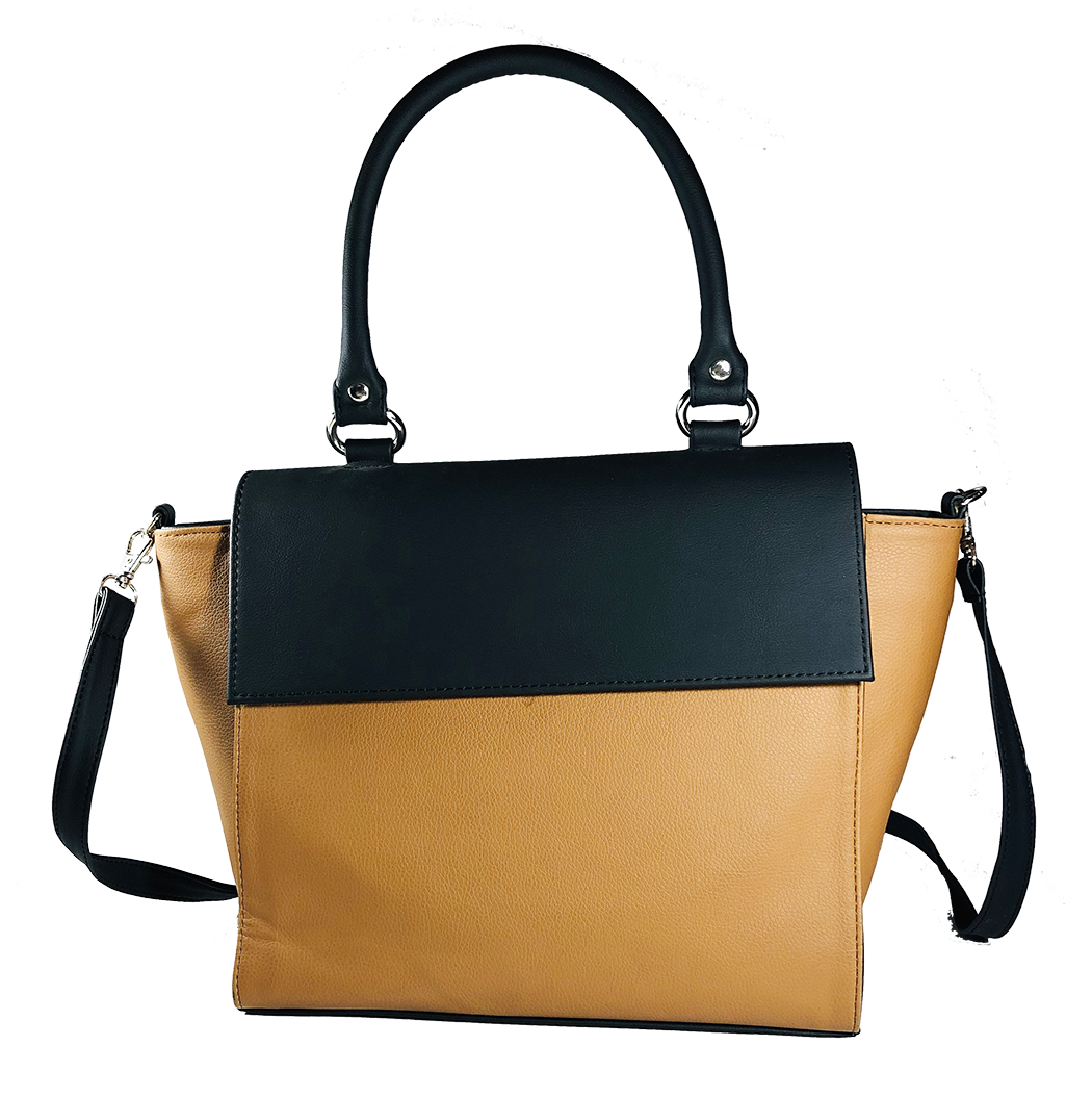 Black Flap Faux Bag