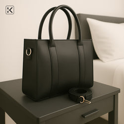 Drip Black Soft Shoulder Bag