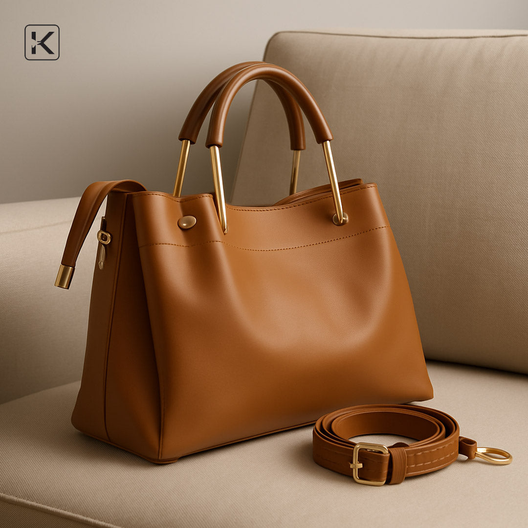 Cuyana Tan Hand Bag
