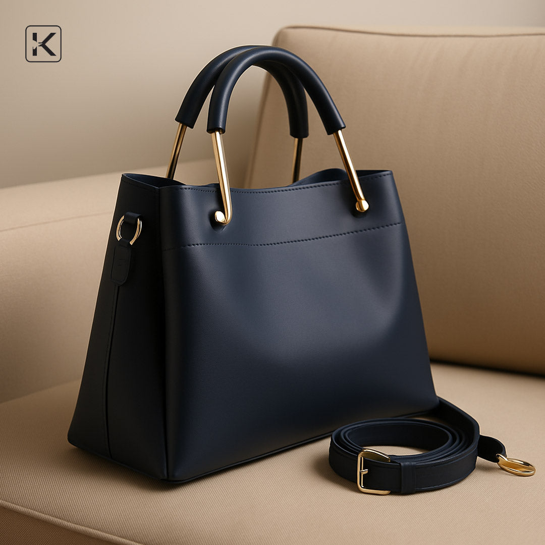 Cuyana Blue Hand Bag