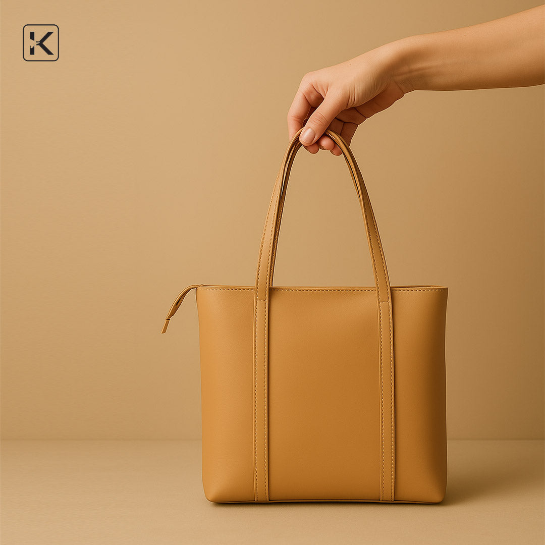 Eliza Beige Tote Bag