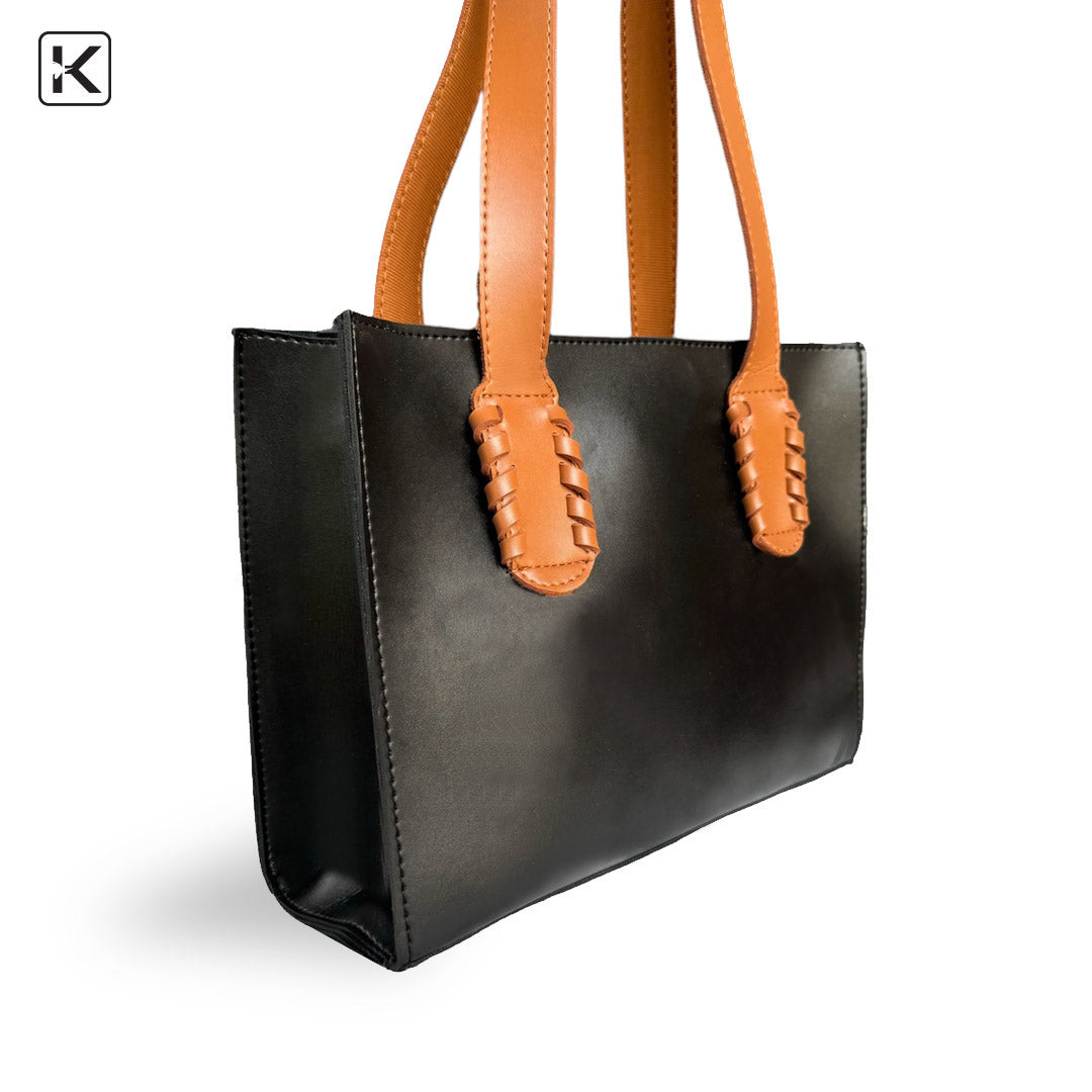 Kelly BlackTan Handbag