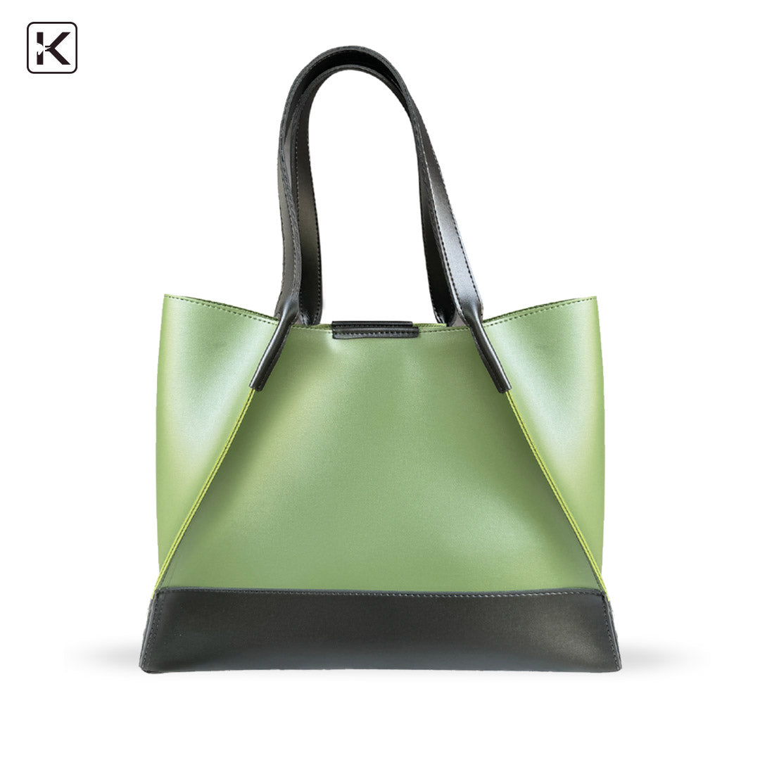 Duo Shade Gray Brown Tote Bag