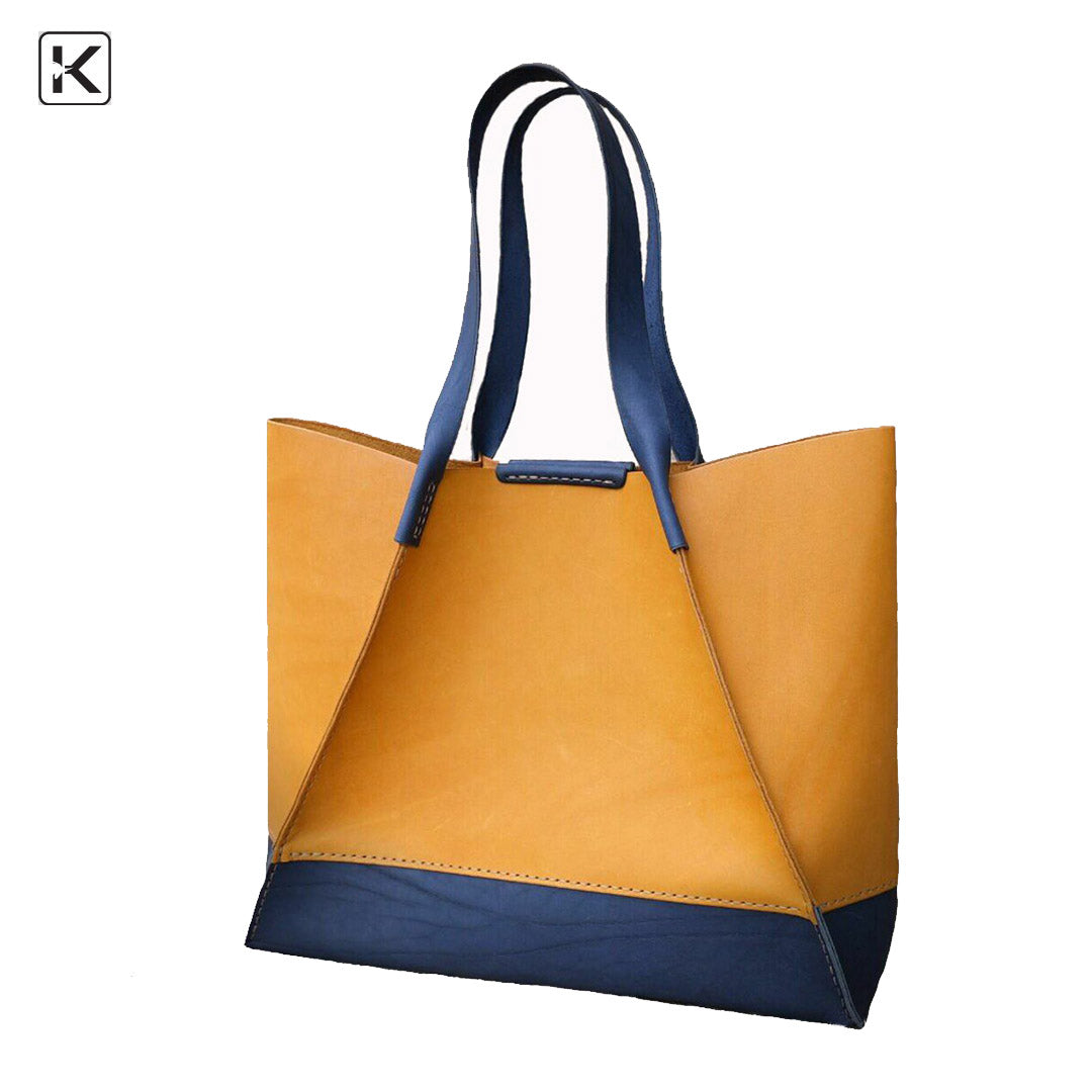 Duo Shade Purple Black Tote Bag