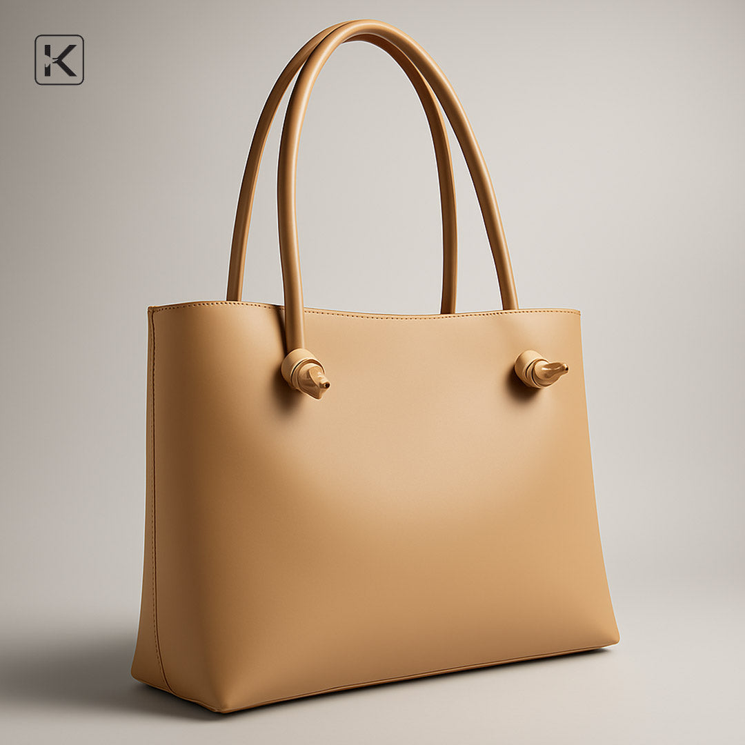 Beige Knot Everyday Tote Bag