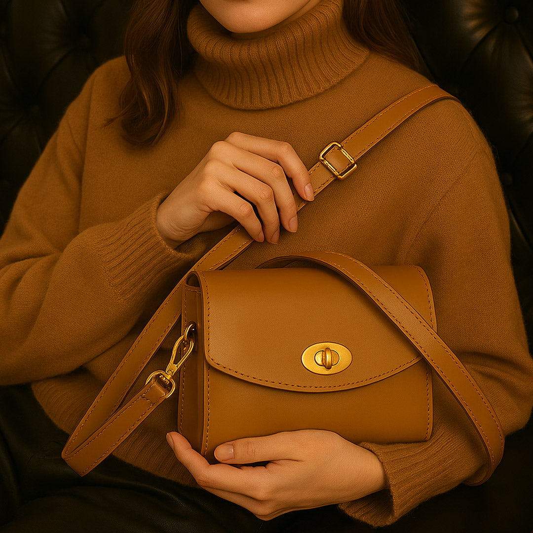 Duo Tan Crossbody Bag